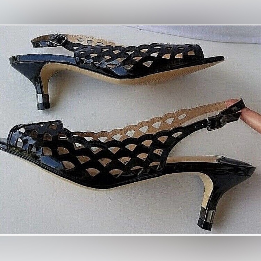 J.Renee Black Cutout Heels